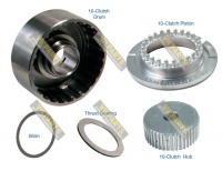 10-CLUTCH DRUM, HUB  PISTON KIT W