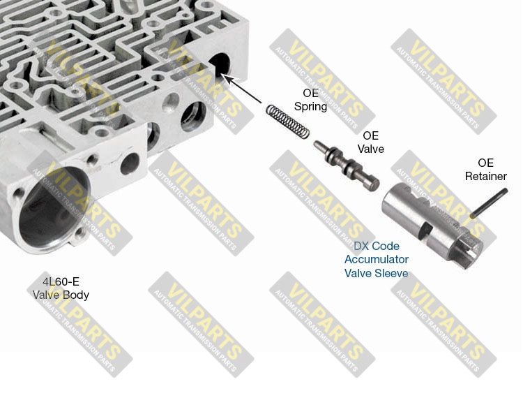 DX CODE ACCUMULATOR VALVE SLEEVE